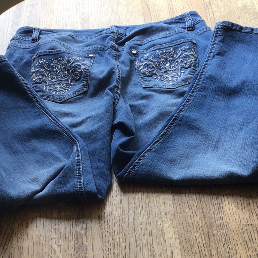 Blinged out pockets on cute jeans #236